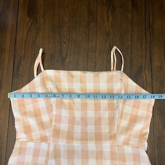 Women's BP Nordstrom, Peach/Salmon & White mini Sundress,Size Large - Picture 8 of 10